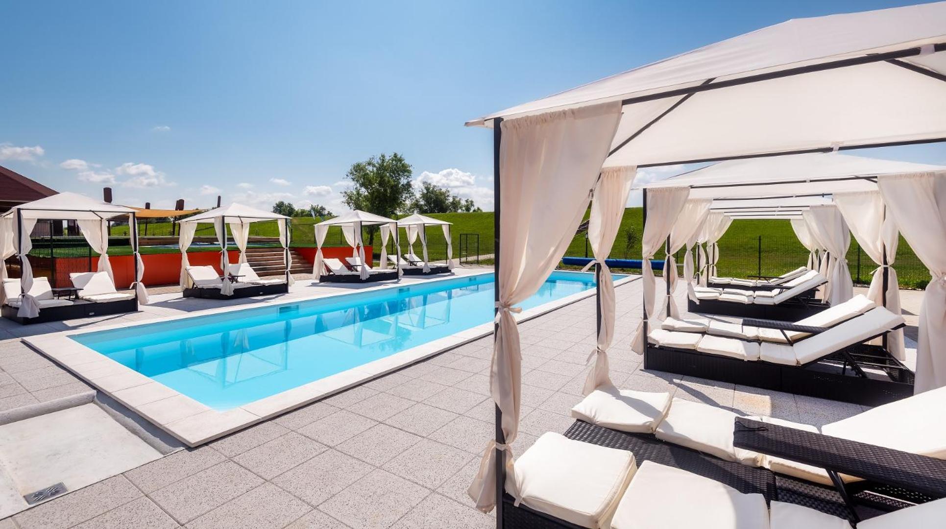 Tisza-To Apartmanpark Kiskore Bagian luar foto